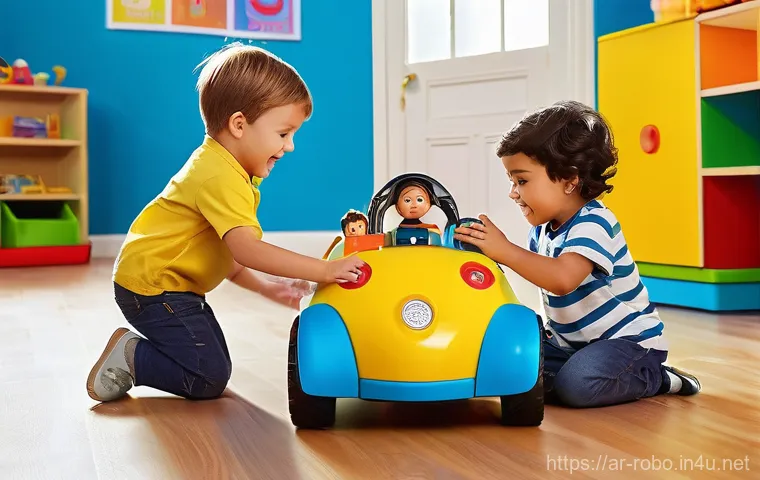 로보카폴리와 어린이의 행복 - **Prompt:** "A heartwarming and educational scene in Brooms Town. Robocar Poli, looking friendly and... 로보카폴리와 어린이의 행복 - **Prompt:** "A heartwarming and educational scene in Brooms Town. Robocar Poli, looking friendly and...